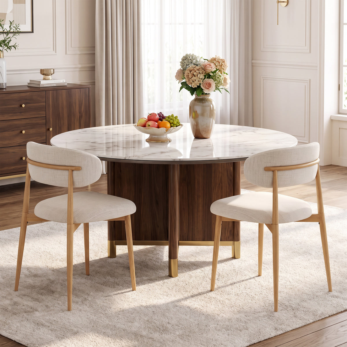 Beige cushion-Natural legs