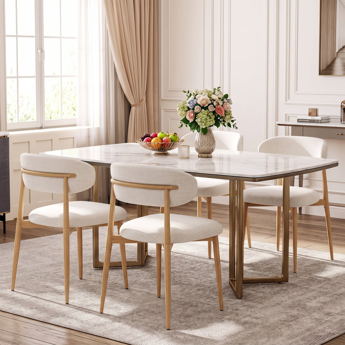 Beige cushion-Natural legs