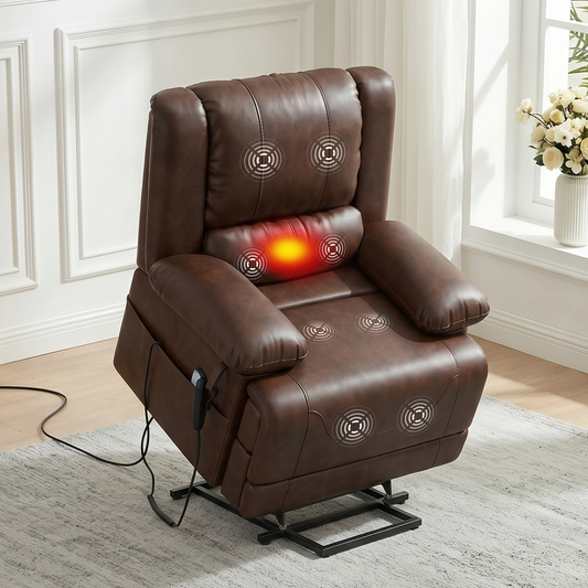 Red Brown-Faux Leather